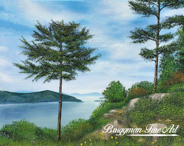 Hiker's Serenity - Adirondack Landscape Art Print by Artist Brandi Bruggman
