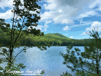 Lake George View - Digital Art Print by Brandi Bruggman