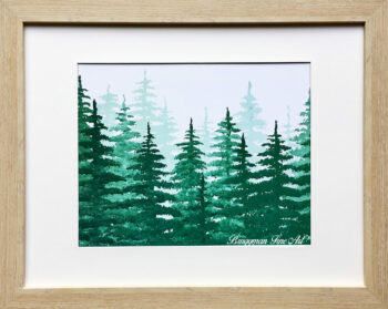 Pine Tree Forest Fade - Art Print by Artist Brandi Bruggman